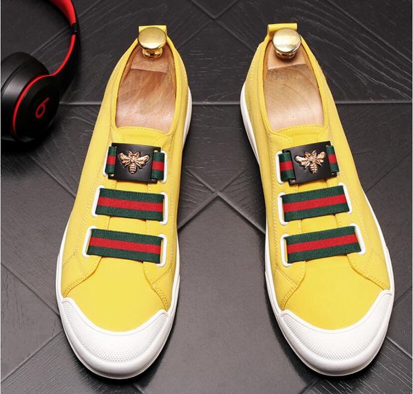 

Новые Мужские Блестящие Туфли Мужская Мода белый черный красный Повседневные Квартиры Мужские Дизайнерские Туфли Блестками Мокасины Мужские Туфли На Платформе