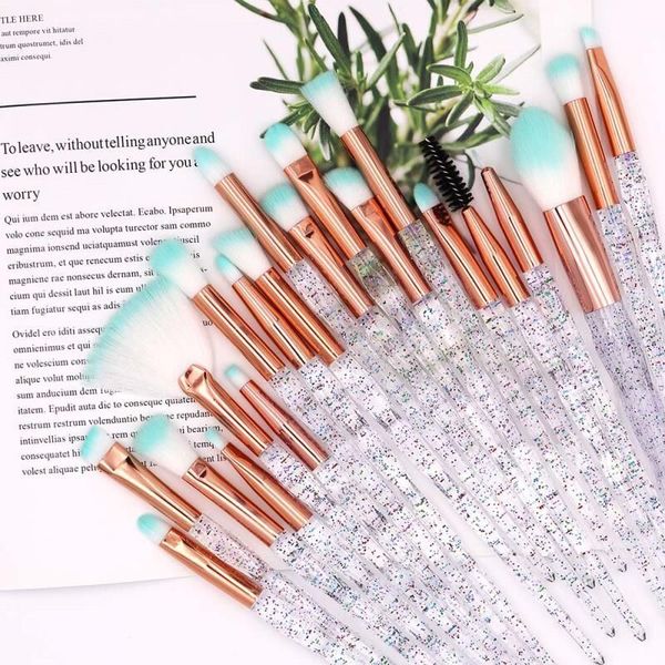 

popular colorful unicorn mermaid sea-maid beginner cosmetic professional brushes 20/10/set beauty makeup eyebrow lip powder