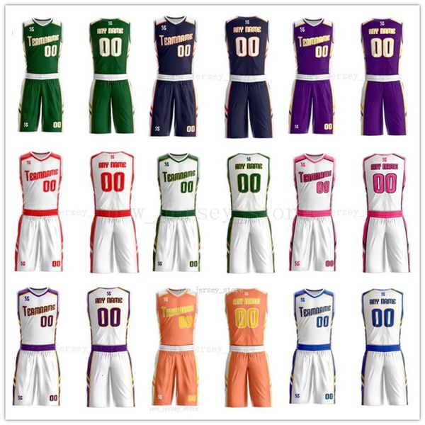 

customize any name any number man women lady youth kids boys basketball jerseys sport shirts as the pictures you offer zz0214, Black;red
