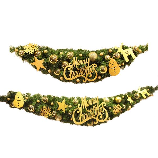 

2018 new merry christmas garland decoration christmas tree hanging ornaments door hanging garland decoration for home