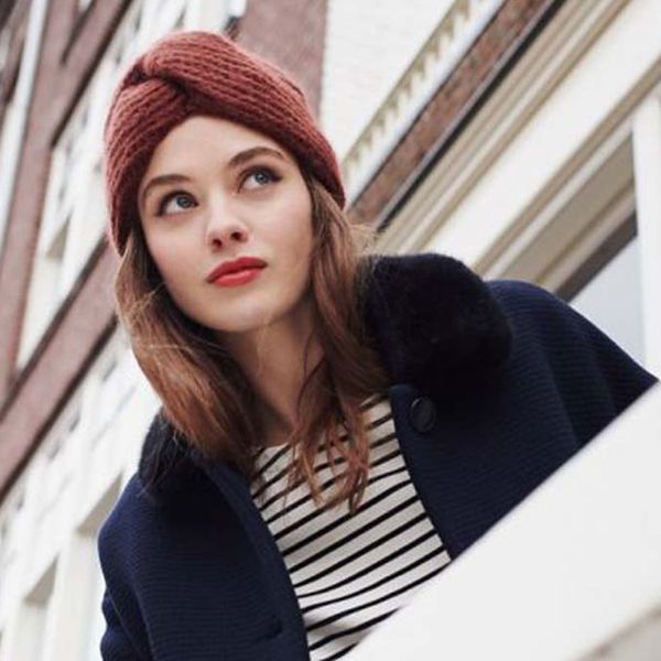 

winter warm cross twist caps headwraps women knitted turban hat spring arab hair wrap casual solid hats beanie for ladies bonnet, Blue;gray