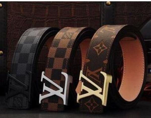 

new brand men betl famous 100% realy leather belt smooth buckle women and men genuine leather designers belts for men, Black;brown