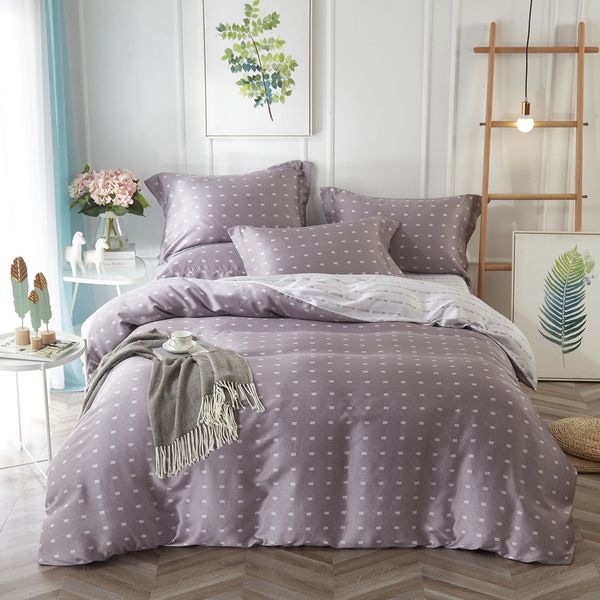 

polka dot mandala baroque floral printed bedding set  king size quilt cover bed sheets pillowcase summer tencel textiles