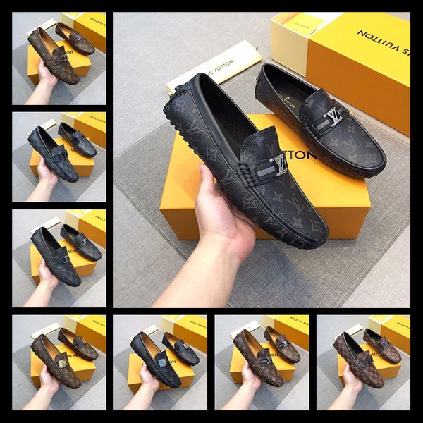 

2019 black brown casual fashion men shoes genuine leather male shoes men flats for driving