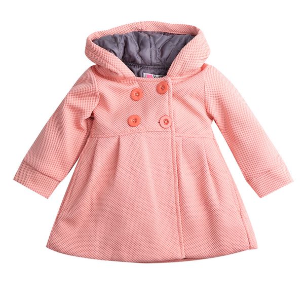 

Autumn Winter kid girls Clothes Horn Button Hooded Coat Toddler Kids Princess Girl Top Jacket Clothing kid girls clothing