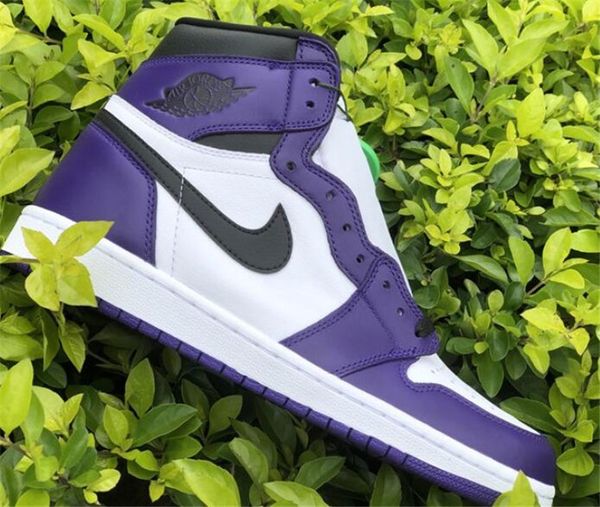 

2020 new 1s mens basketball shoes 1 high og court purple 555088-500 mens shoes sports sneaker new shipment eur 36-45 a08