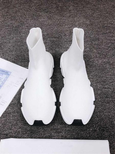 

luxury sock shoes casual shoe speed trainer sneakers speed trainer sock race runners combination sole women luxury shoe white, Black