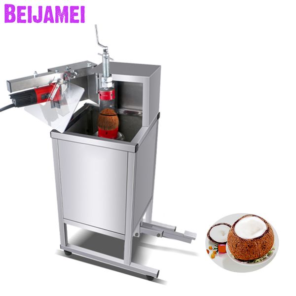 

beijamei 2019 new arrival automatic coconut shell opener opening machine industrial coconut cutter for sale