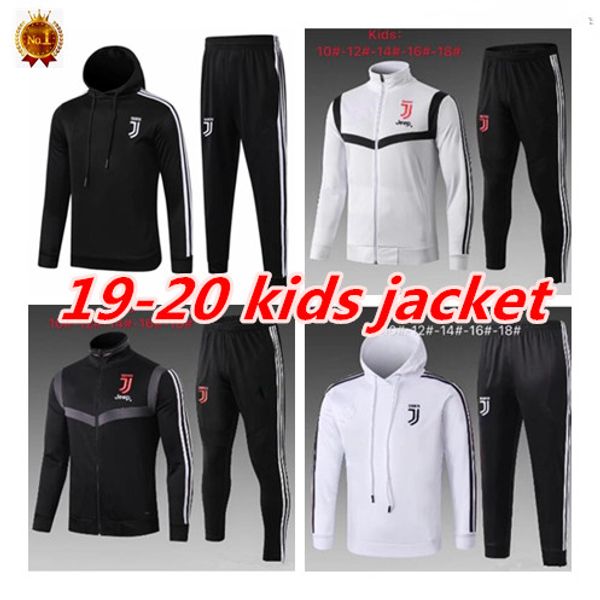 

Kid jacket kit ronaldo 2019 2020 hoodie track uit dybala mandzukic d co ta training uit da calcio football jacket, Black;red