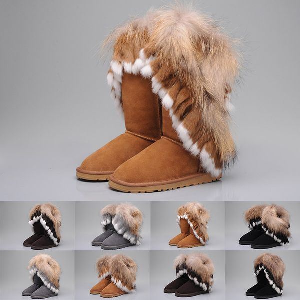 

2020 wgg women's australia classic kneel boots ankle boots black grey chestnut navy blue women girl boots quality