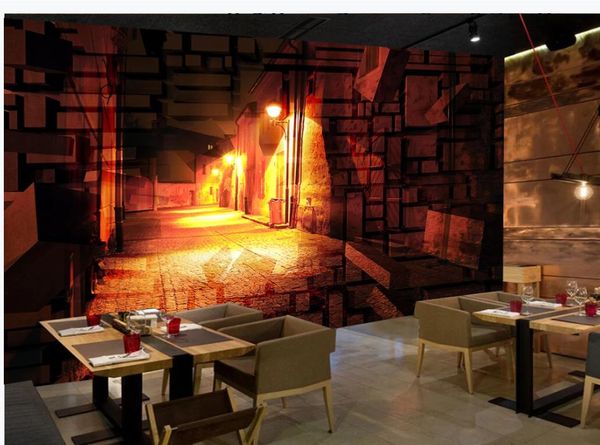 

wallpaper for walls 3 d for living room night view brick wall 3d three dimensional large scale background wall