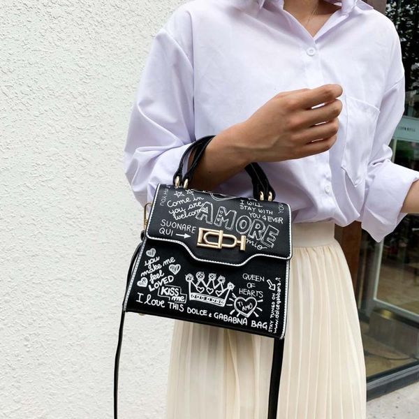 

женщины сумка мода граффити кожа pu малых закрылки сумка люкс crossbody сумка для вечера женщин кошелек сцепления сумки