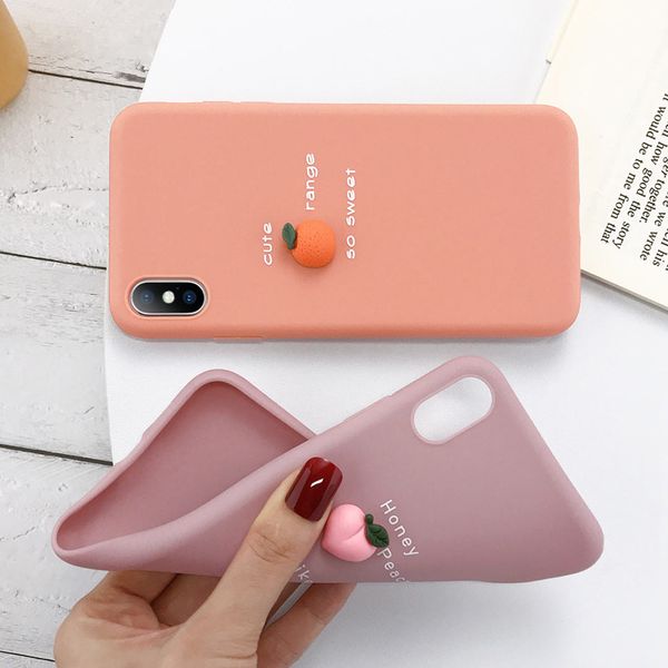 

3d candy color avocado letter soft phone case for iphone 11 pro xs max silicone case for iphone 8 plus cover price