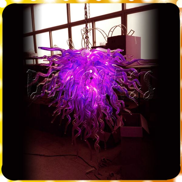 

led rose red source 100% hand blown dale chihuly murano borosilicate glass art luxury crystal chandelier for l project