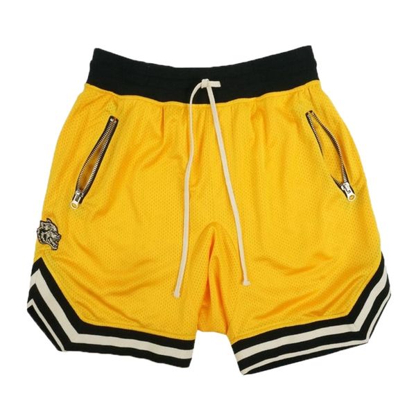 

fitness shorts men's breathable mesh beach shorts summer water sports shorts, Brown;gray