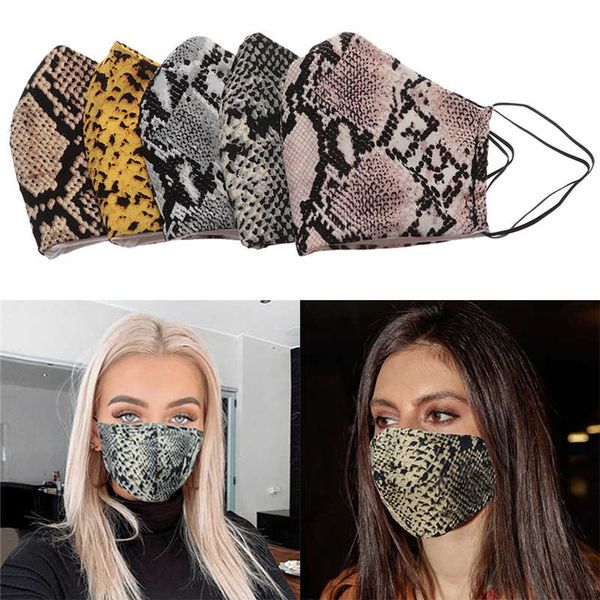 

мода leopard зерна маски серпантин дышащий маска маска мужчины женщины против пыли моющийся многоразовый soft face