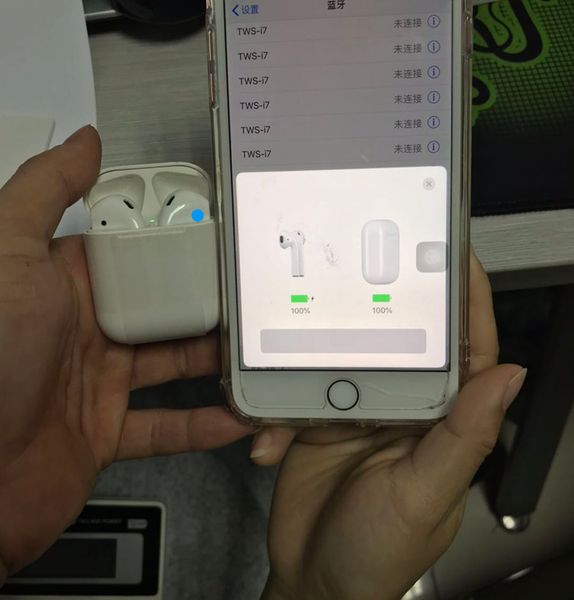 

W1 protective headphone link cable bluetooth earbud earphone wirele air head et pod with ear call touch headphone for iphone x 8 7 x