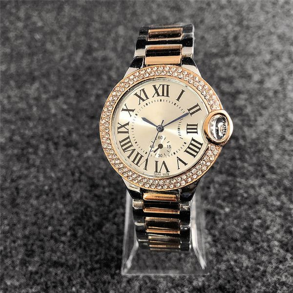 

2019 модный бренд розовое золото часы бриллианты часы женские дизайнер дамы платье