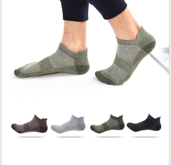 

spring and summer new cotton men's boat socks fashion three-dimensional men's sports socks, Black
