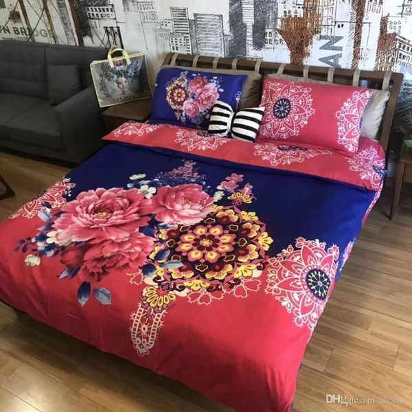 

bedding suit  or king size bedding 4 piece series bed cover suit classic noble simple and easy 004