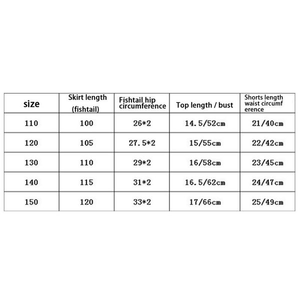 

children mermaid bikini 3 pieces a set swimsuit tail mermaid costume bikini for summer sea beach girl kid child swim wear suit, White