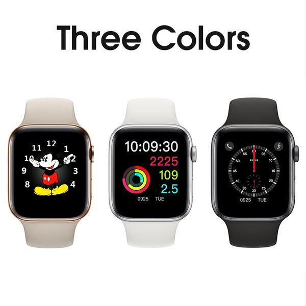 

New Watch 4 W54 44mm 1.54 inch HD Touch Screen Sapphire Mirror Wireless Charging MTK2502C IWO 3 4 5 6 for Android iOS Smartphone