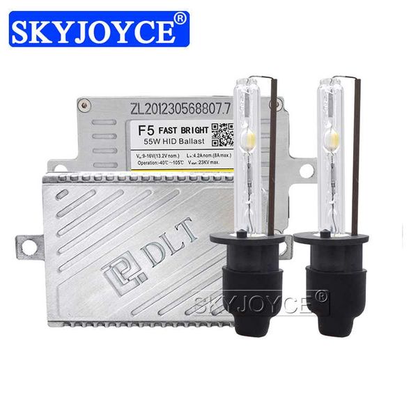 

skyjoyce super auto hid headlight h1 h3 h7 h11 hb3 hb4 d2h cnlight straight bulb 4300k 5000k 6000k 55w xenon hid fast bright kit