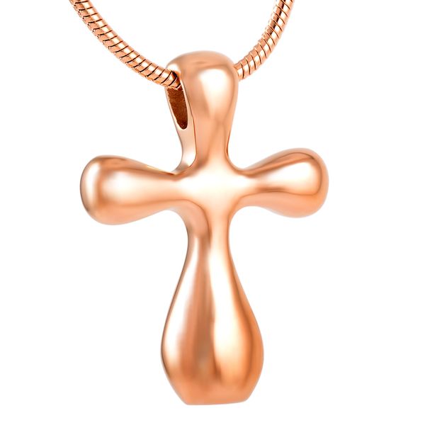

new z272 rose gold cremation jewelry pendants -stainless steel cross urn necklace hold loved ones ashes keepsake jewellery holder, Silver