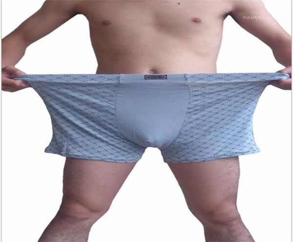 

plus size loose underpant men oversize designer clothes mens 11xl modal boxers underwears males plaid print, Black;white