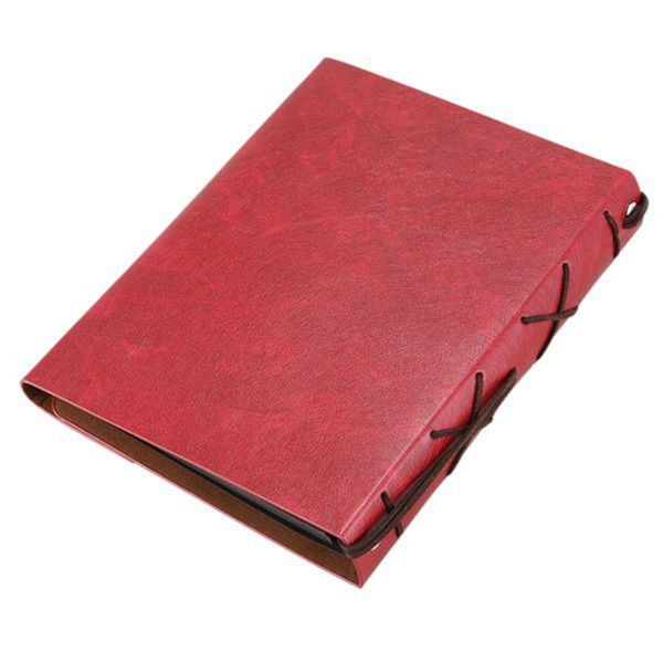 

scrapbook p album wedding guest book, vintage leather scrap book refillable black pages diy self adhesive memory book, anniv other home