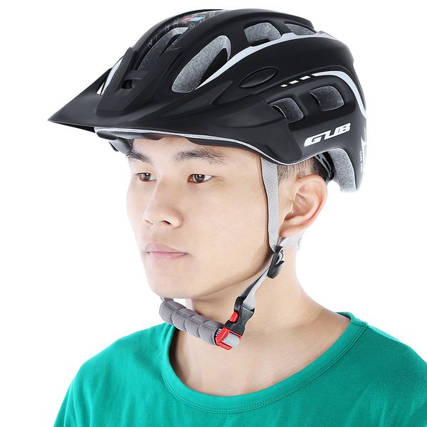 

gub mountain bike cycling helmet professional ultralight integrally-molded 19 air vents 55 - 61cm bicycle helmet with visor
