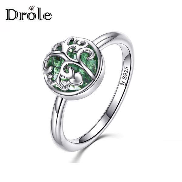

drole 925 sterling silver eye-catching charm age-reducing tree-shaped jewelry campus wind wild light mature female ring, Golden;silver