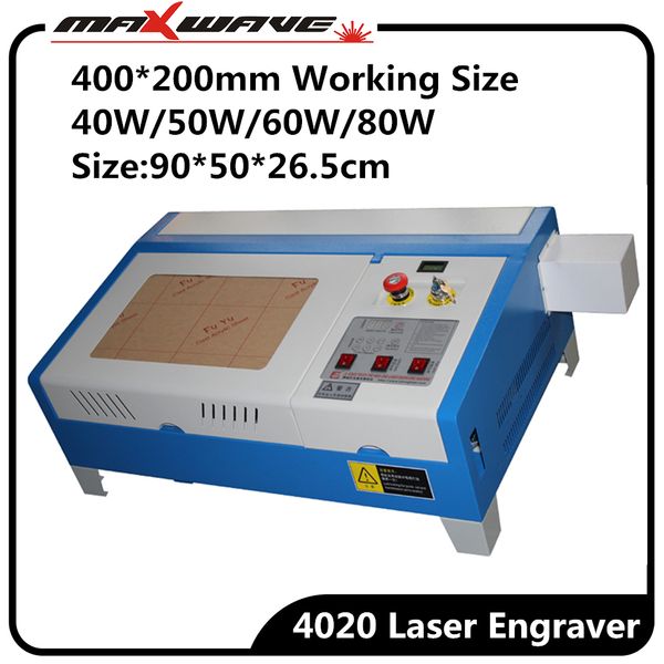 

desksmall 4020 40w 50w co2 laser cutting engraving machine 400*200mm laser cutter