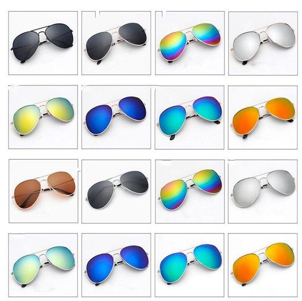 

outdoor classic eyeglasses sun glasses reflective goggles mirror retro vintage sunglasses designer sunglass eyewear 41color d5908, White;black
