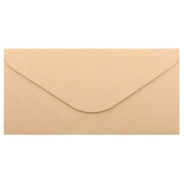 

new-50pcs kraft paper envelopes for wedding announcement 110x220mm