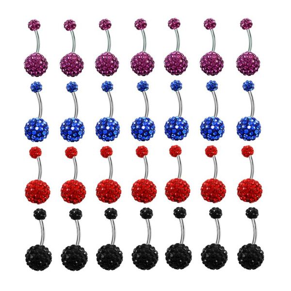 

other 1pcs zircon jewelry helix piercing for women's girls' gift body stainless steel rod belly wholesale, Slivery;golden