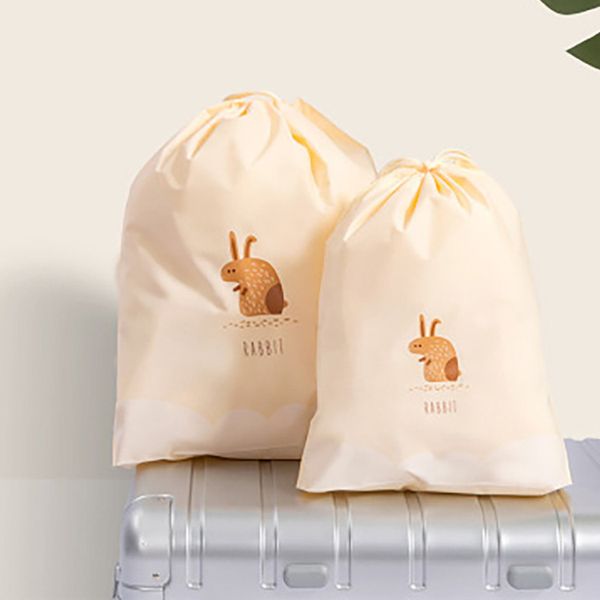 

cartoon cute travel cosmetic bag drawstring makeup bags women make up organizer storage pouch toiletry wash kit bags case