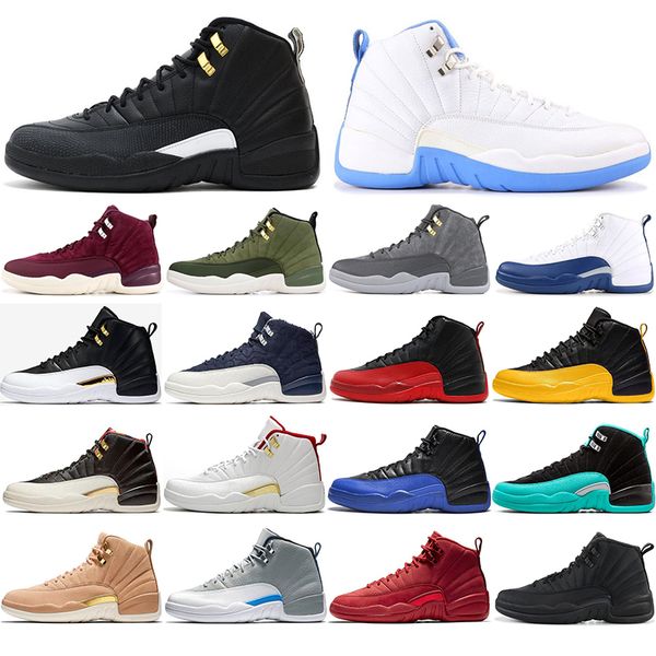 

with socks 2020 12s ovo wntr the master basketball shoes men flu game french blue cny university gold playoff sports sneakers
