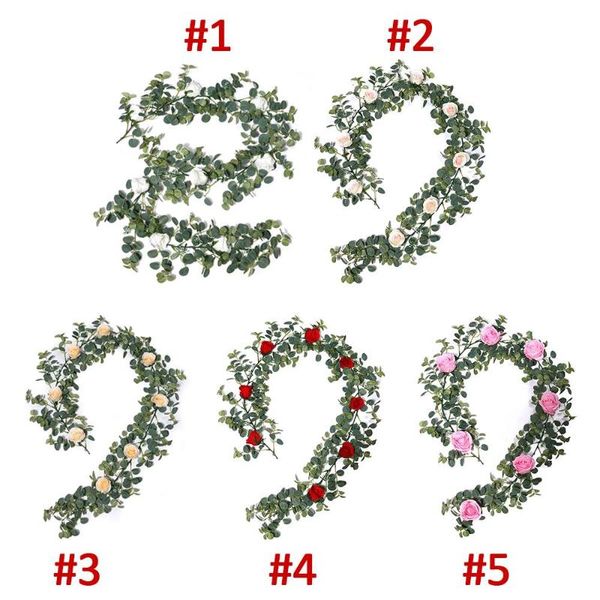 

with 8 roses greenery wedding decoration artificial insrattan simulated eucalyptus creative romantic artificial plant fashion