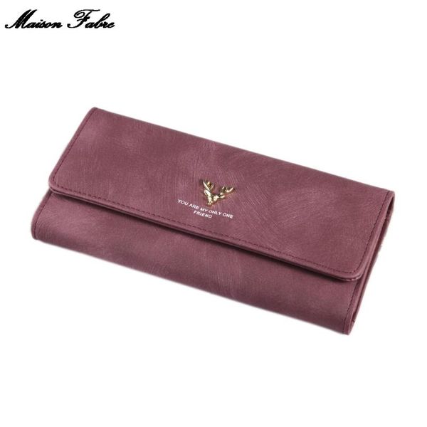 

maison fabre wallet women fashion lichee pattern solid single pull wallte coin bag wallet for s, Red;black