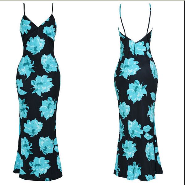 

2020 dress v lead long fund digital printing многоцветный женский камзол без рукавов dress, Black;gray