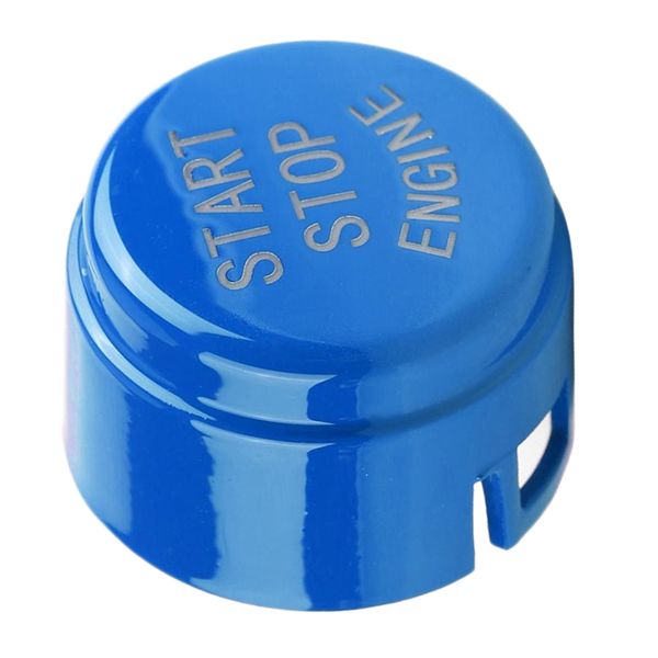 

car engine start button replace cover sswitch cover blue for
