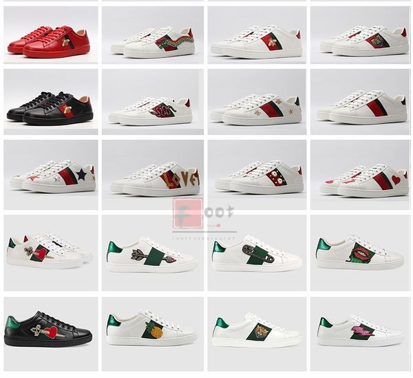 

beat designer shoes 2020 ace bee кроссовки красный черный белый кожаный повседневная обувь star snake lovers plate-forme bottom trainers dre, Black