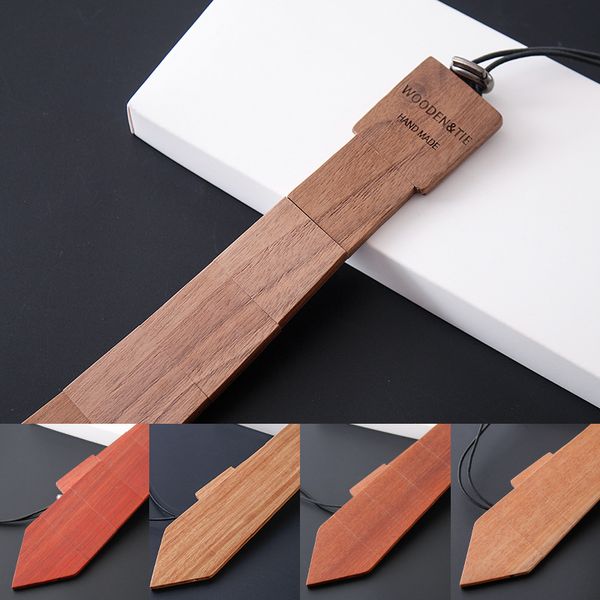 

2020 designer new natural wood tie europe and the united states wood tie pure handmade