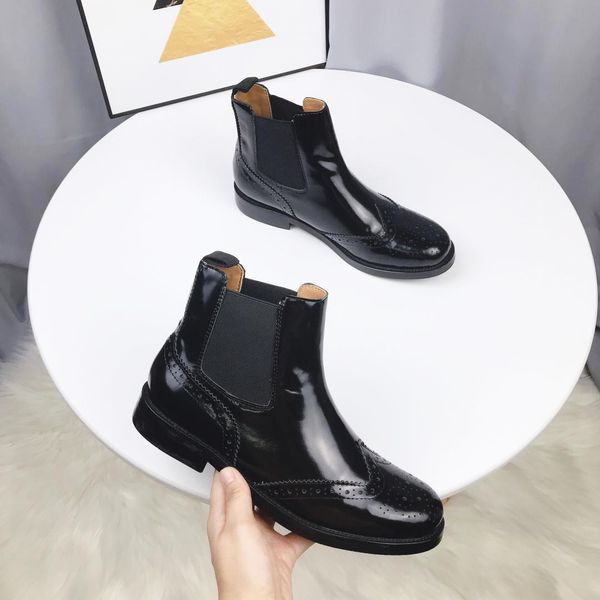 

new classic style luxury fashion wild latest women designer martin boots non-slip outsole size35-40 factory direct, Black