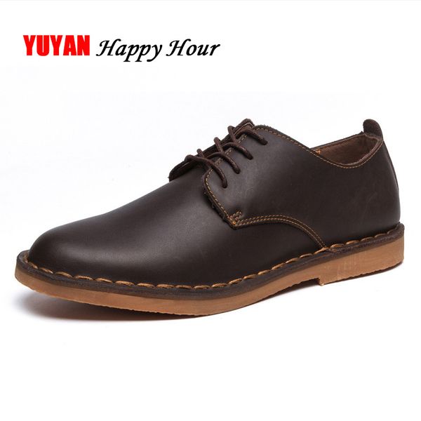 

genuine leather brogues men shoes fashion mens business shoes cow leather men casual soft comfortable a880, Black