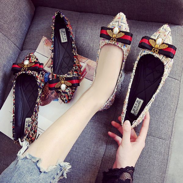 

plus size women shoes fashion rhinestone flat shoe lightweight breathable ladies lazy loafers casual canvas female footwear 2020, Black