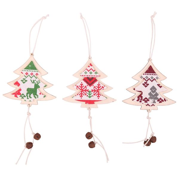 

new year natural wood christmas tree ornament wooden pendant xmas gift noel christmas decoration for home navidad decor