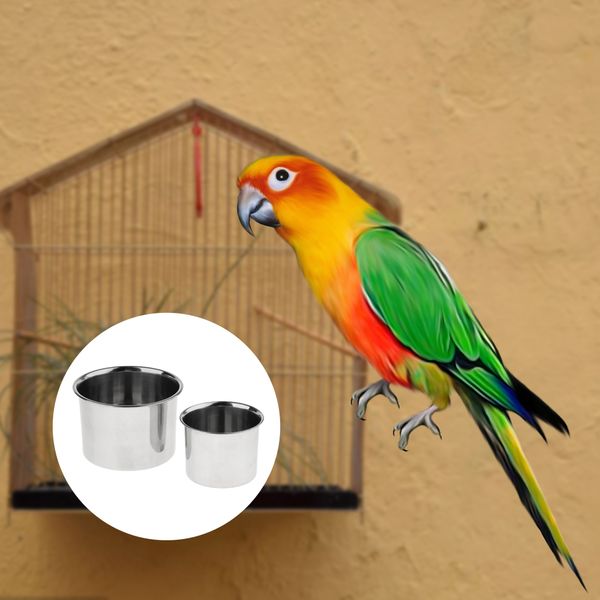 

4pack feeder small pet feeding bowls small medium large parrots hamster
