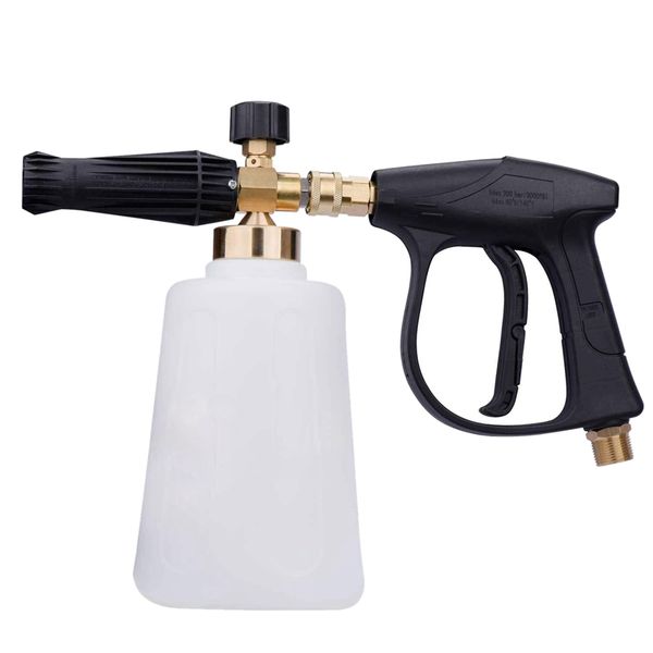 

pressure washer jet wash quick release adjustable snow foam lance foam cannon 2l bottle 3000 psi high pressure washer-gun